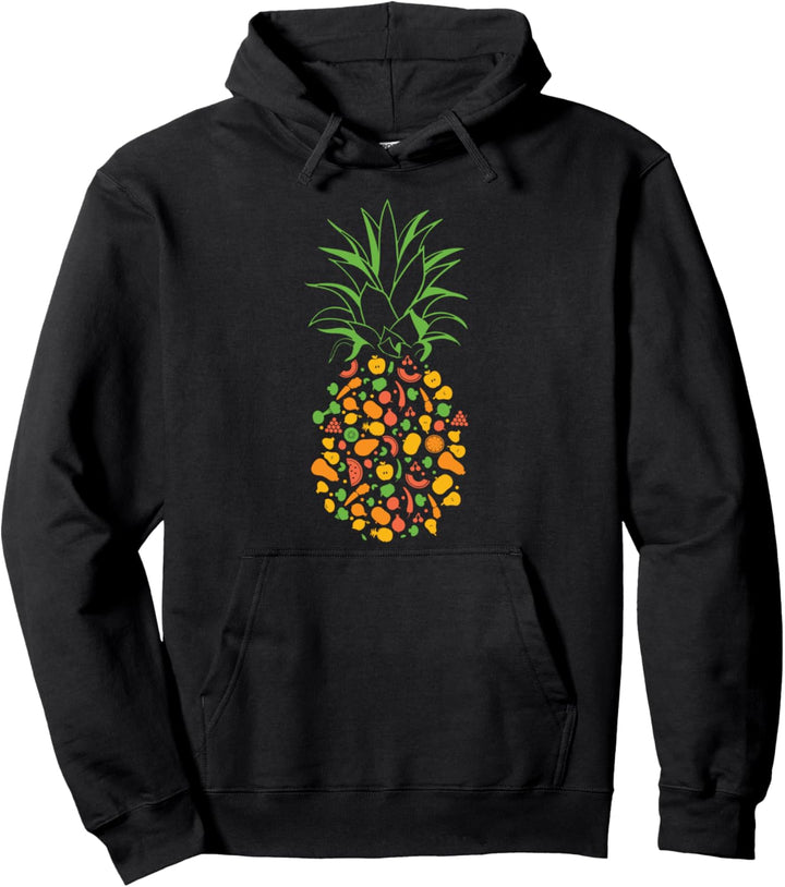 Ananas, Obst, Gemüse Pullover Hoodie