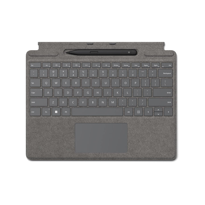 Microsoft Surface Pro 8/X Cover Alcantara + Pen - Platinum Platinum Keyboard + Pen, Platinum Keyboar