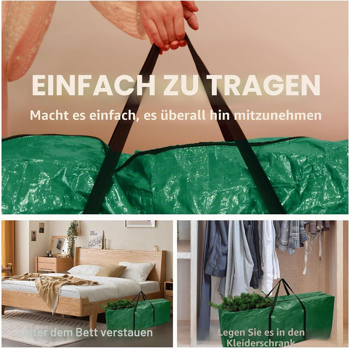 Weihnachtsbaum Aufbewahrungstasche - Rot Weihnachtsbaum Tasche Urlaub extra gross für bis zu 9Ft Bau