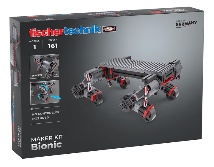 fischertechnik Maker Kit Bionic 571902 — Programmierbarer Roboter, Konstruktionsbaukasten für Techni