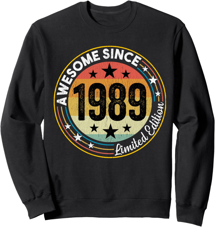 Birthday Awesome Since 1989 32 Years Old Design Sweatshirt