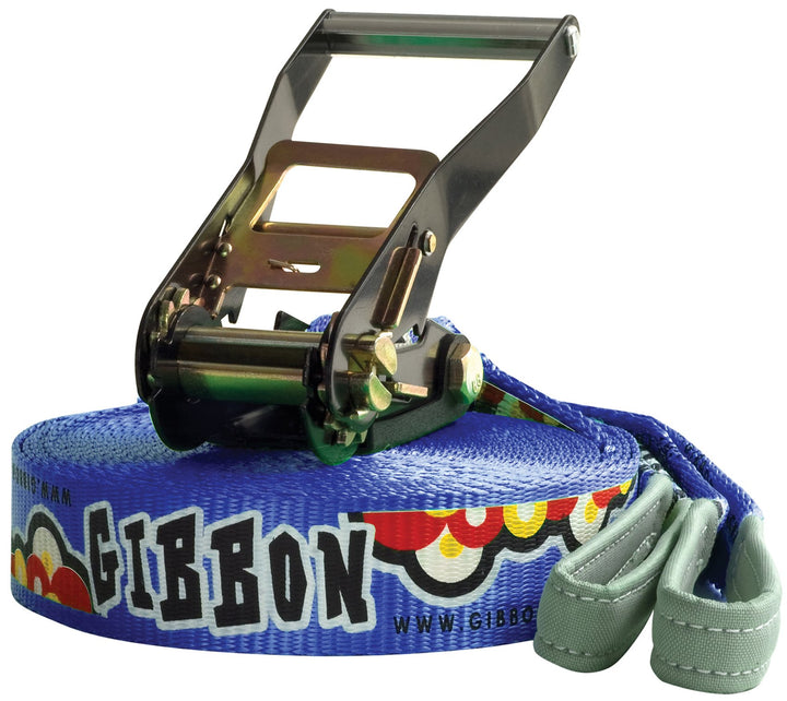 Gibbon Slackline Set Fun, blau, 15 m * 5 cm