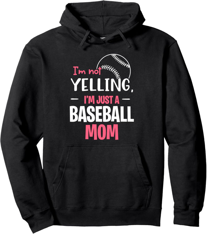 Ich schreie nicht Ich bin nur eine Baseball-Mutter Pullover Hoodie