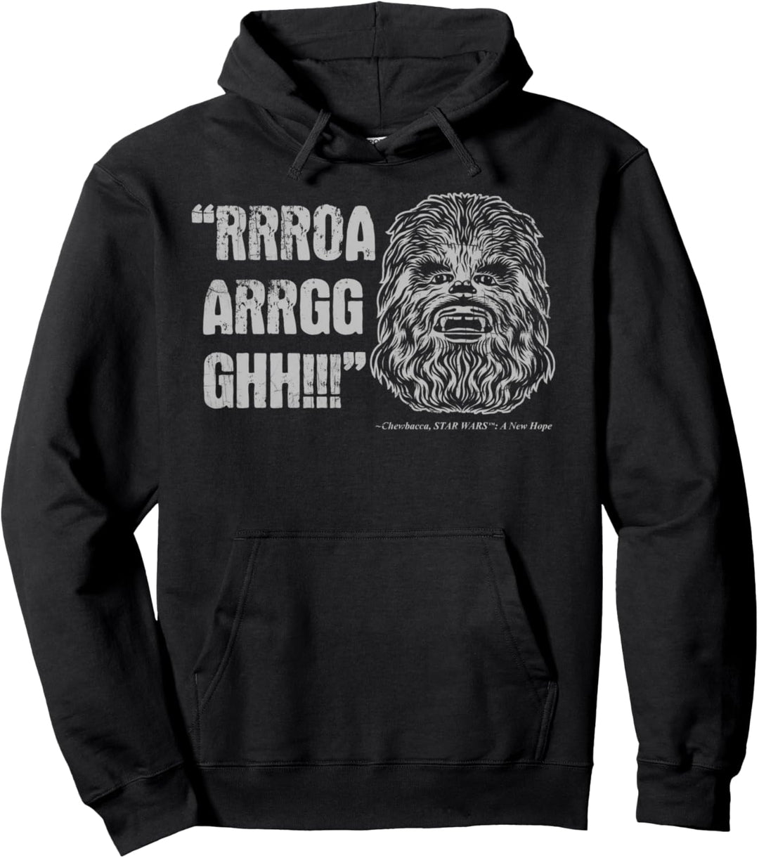 Star Wars Chewie Wookiee Talk Poster Pullover Hoodie