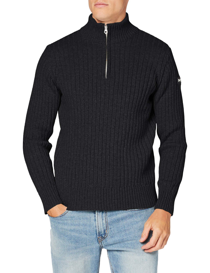 Schott NYC Herren Pullover XXL Anthracite, XXL Anthracite
