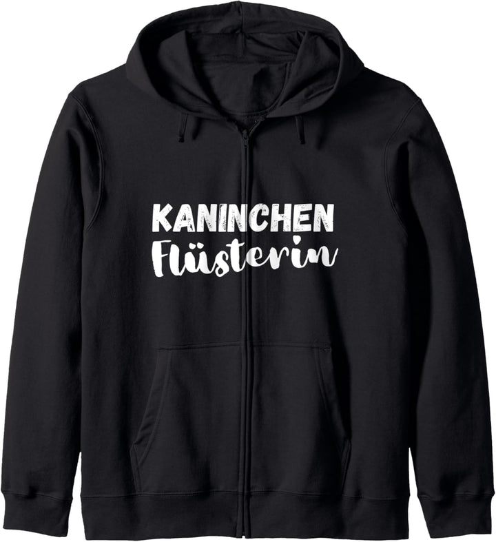 Kaninchen Flüstererin Tiere Haustier Hase Spruch Kapuzenjacke