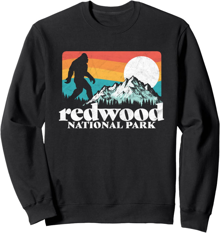 Redwood National Park California Bigfoot Mountains 80s Sweatshirt