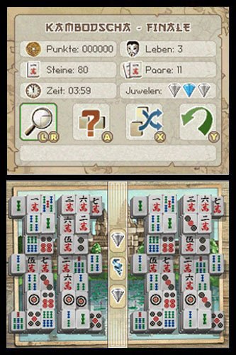 2 in 1: Mahjong + Mahjong - Eine Reise um die Welt - [Nintendo DS]