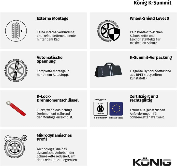 KÖNIG K-Summit K11 - Schneeketten, K11