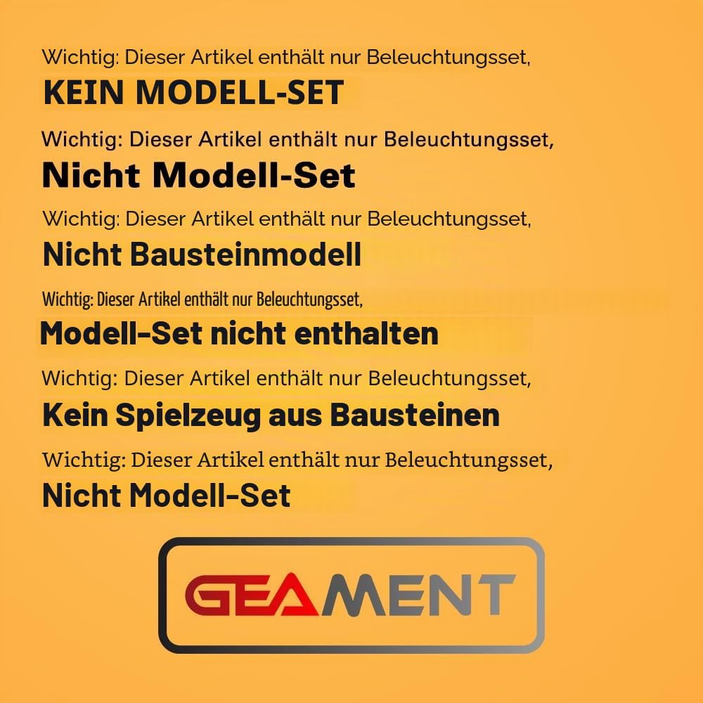 GEAMENT LED Licht-Set Kompatibel mit Lego 2 Fast 2 Furious Honda S2000 Speed Champions 77241 Baustei