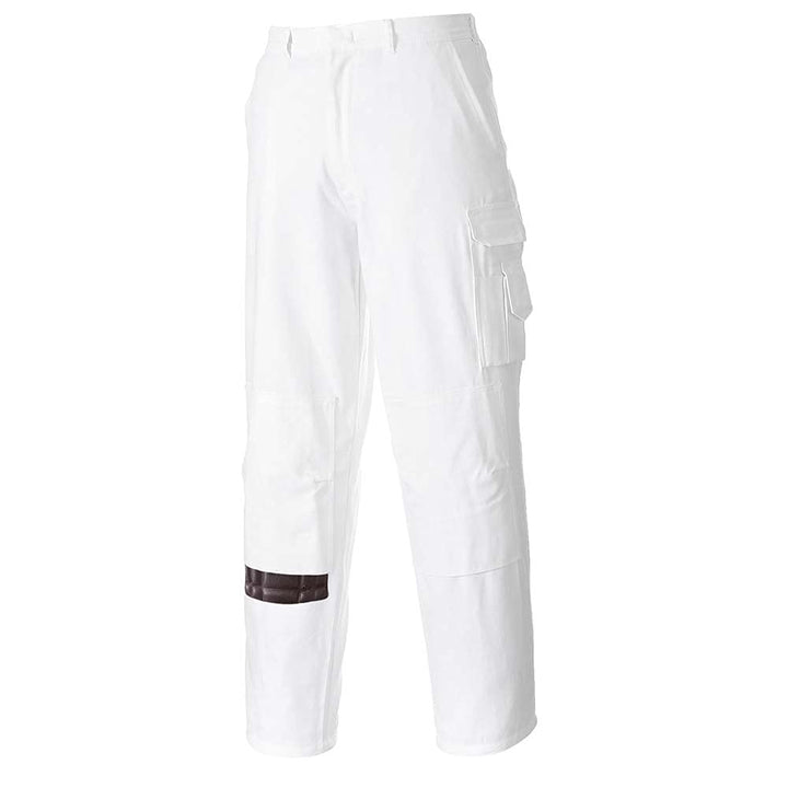 Painters Trousers, colorWhite talla Large L Weiss, L Weiss