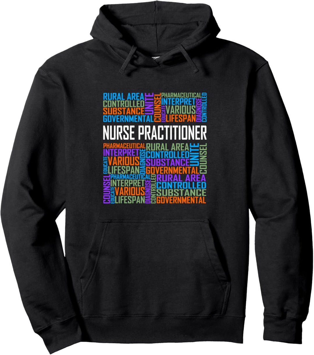 Krankenschwester Practitioner Worte Geschenk Stolze Pullover Hoodie