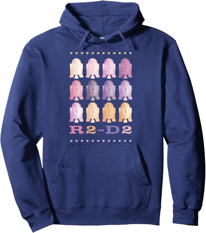 Star Wars R2-D2 Pastel Stacked Portrait Pullover Hoodie