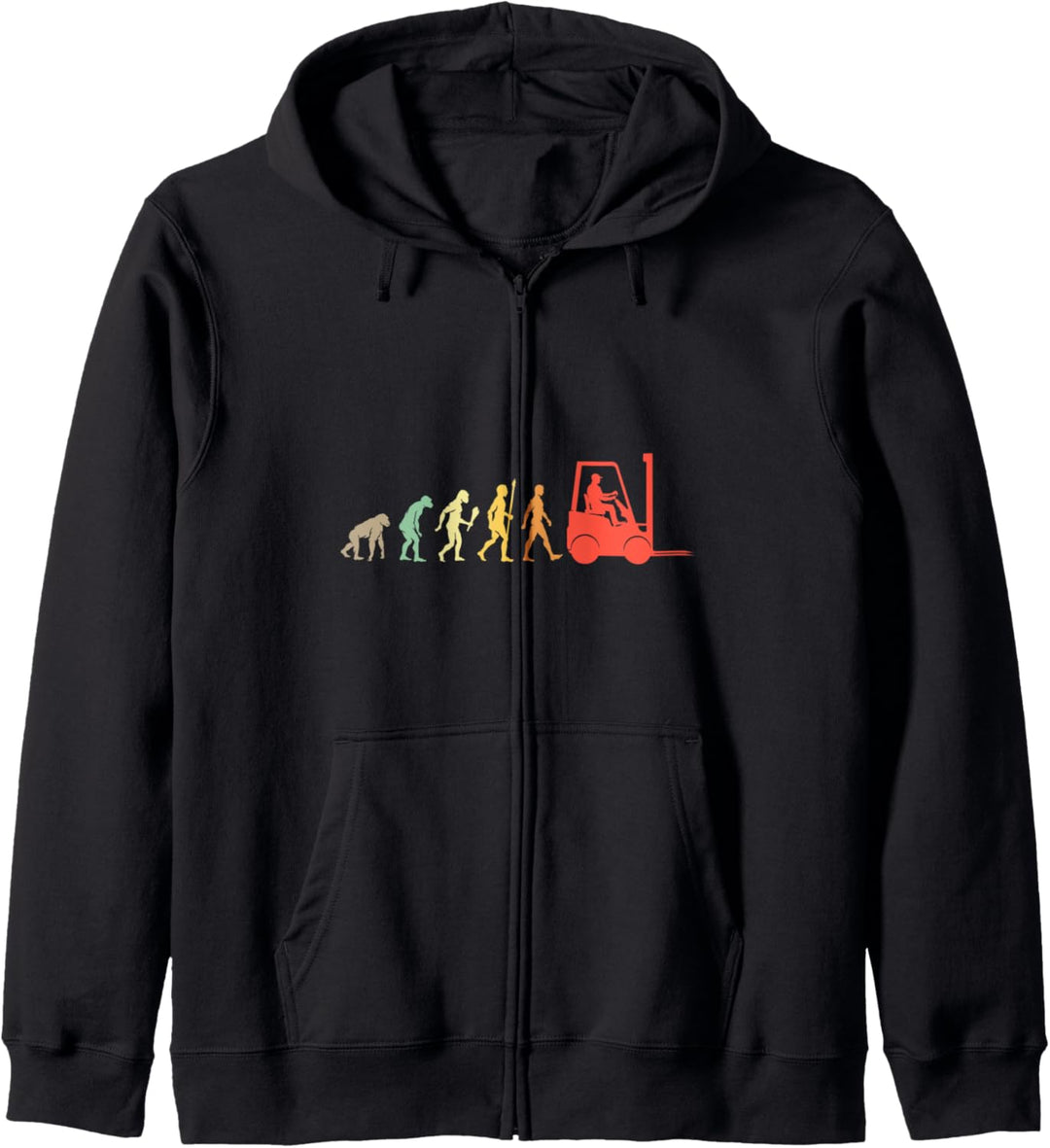 Gabelstapler Fahrer Evolution Geschenk Vintage Gabelstapler Kapuzenjacke