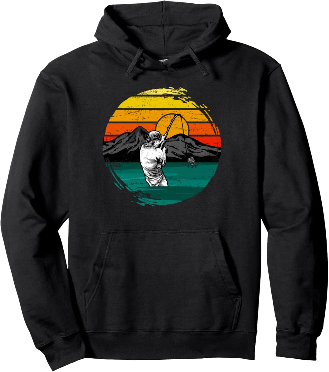 Angeln Angelrute Angler Pullover Hoodie