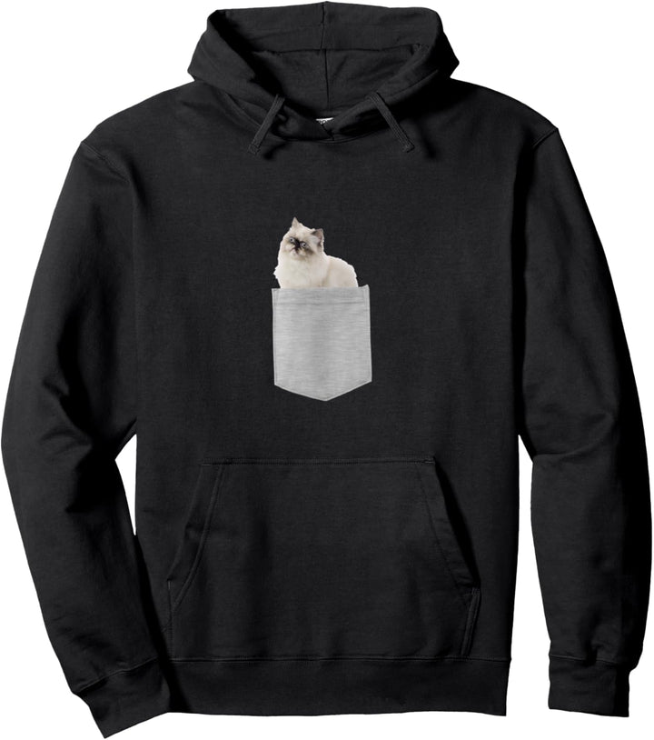 Himalayan Cat In Your Pocket Pullover Hoodie