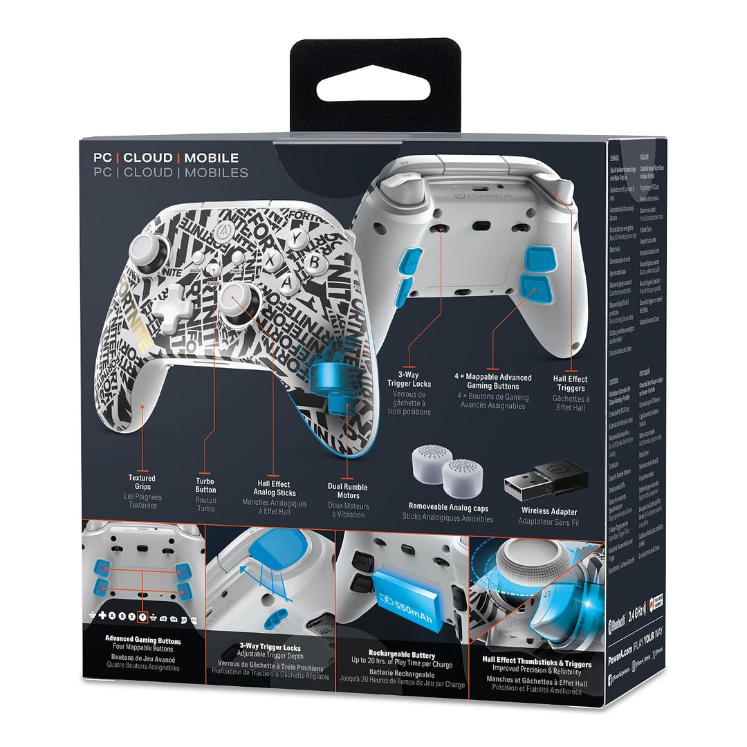 PowerA OPS v1 Wireless Controller for Cloud Gaming - Fortnite Edition, gamepad, wired video game con