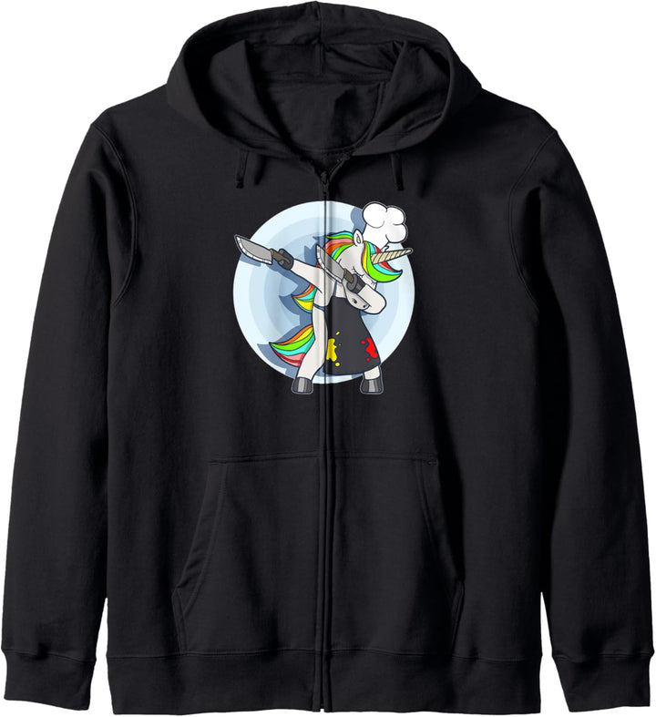 Unicorn Dabbing Bester Koch Geschenk Fun Kapuzenjacke