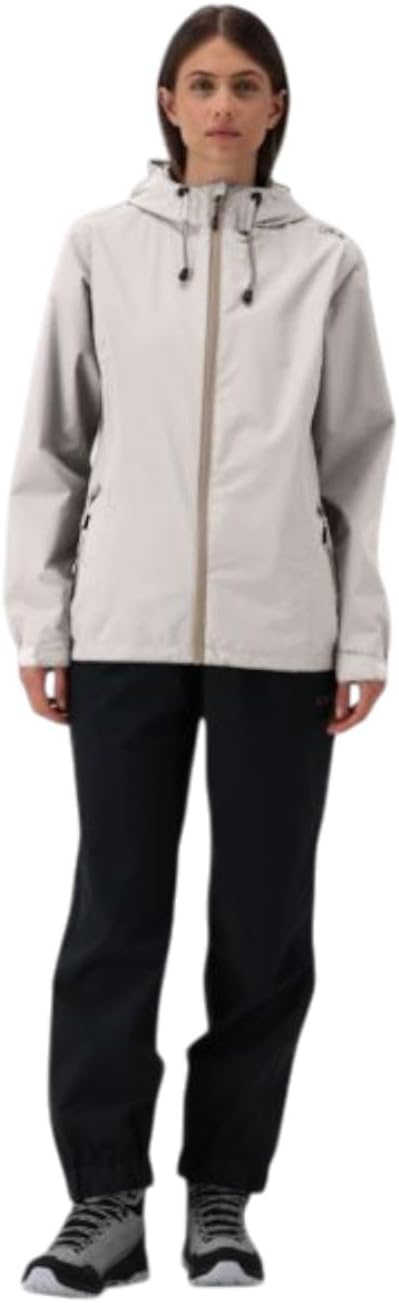 CMP Damen Regenjacke Woman Rain Jacket Fix Hood 36 A238 Vanille, 36 A238 Vanille