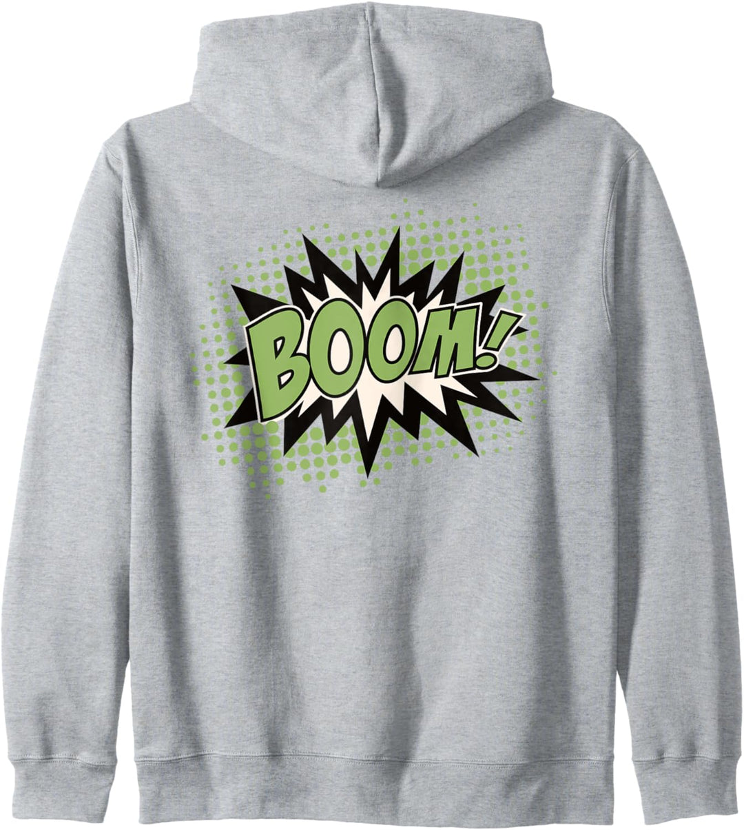 Comic Boom Bang Pow Kaboom Explosion Sprechblase Vintage Kapuzenjacke