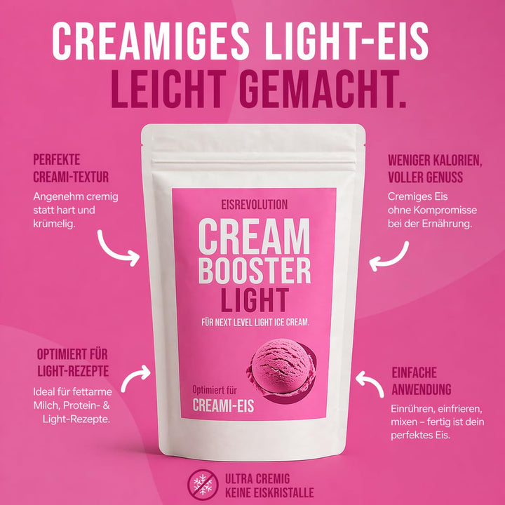Ninja Creami Eis Bindemittel – für extra cremiges Eis ohne Eiskristalle – optimiert für LIGHT ICECRE