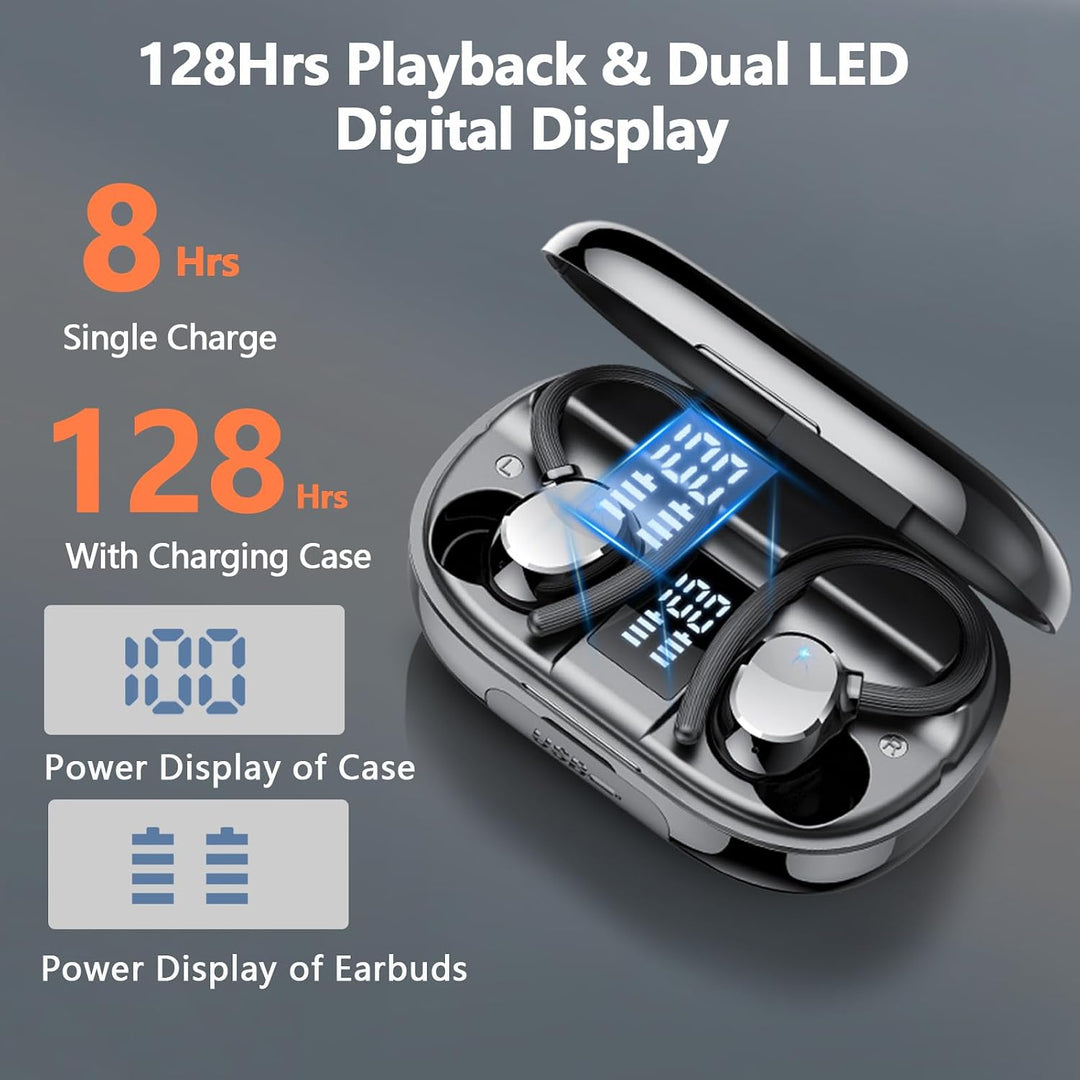 Bluetooth Kopfhörer Sport, 2025 Neue In Ear Kopfhörer Kabellos Bluetooth 5.3 mit 4 ENC Noise Cancell