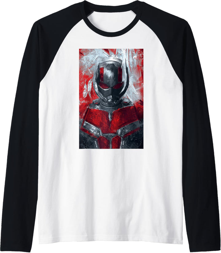 Marvel Avengers Ant-Man Red Painted Portrait Raglan