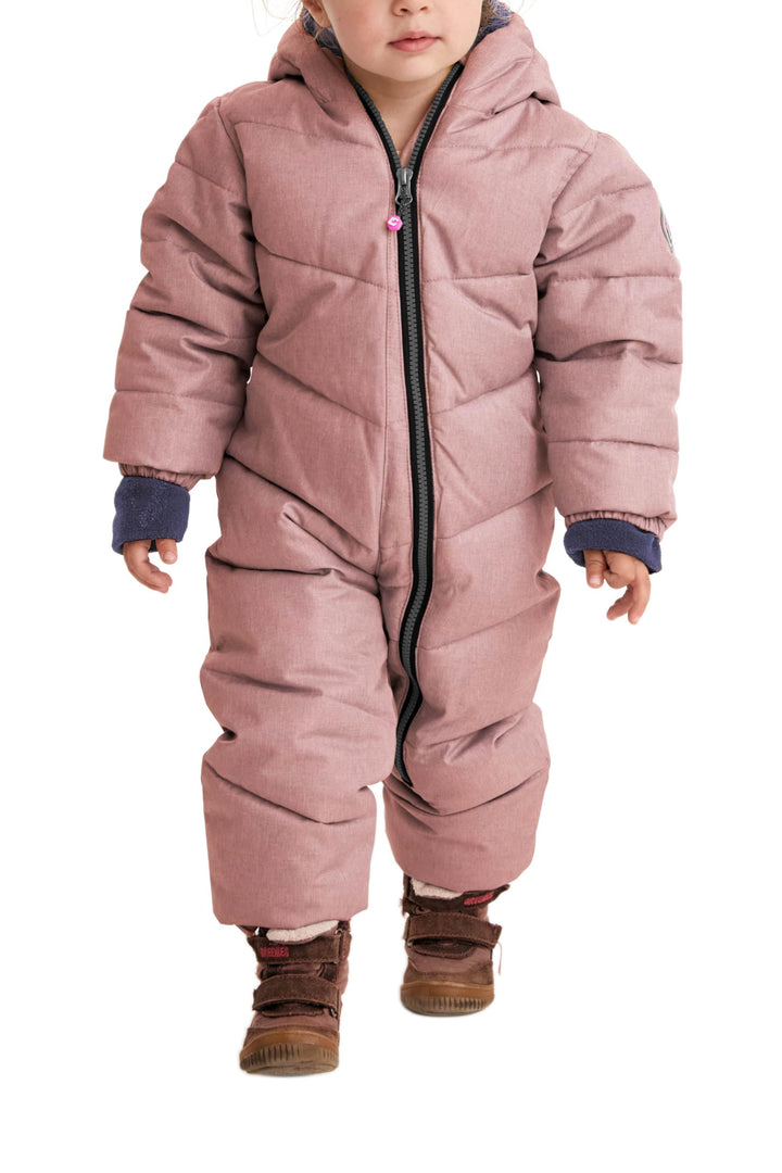 Killtec Unisex Kinder Karter Mini Overall In Daunenoptik Mit Kapuze 98-104 rose, 98-104 rose