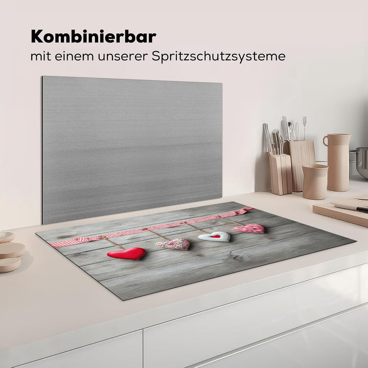 KitchenYeah© Herdabdeckplatte Einteilig Ceranfeld Abdeckplatte für | 85x52 cm - Induktionsschutz Cer