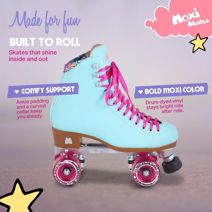 Moxi Beach Bunny Quad Rollschuhe, Periwinkle 2, 2