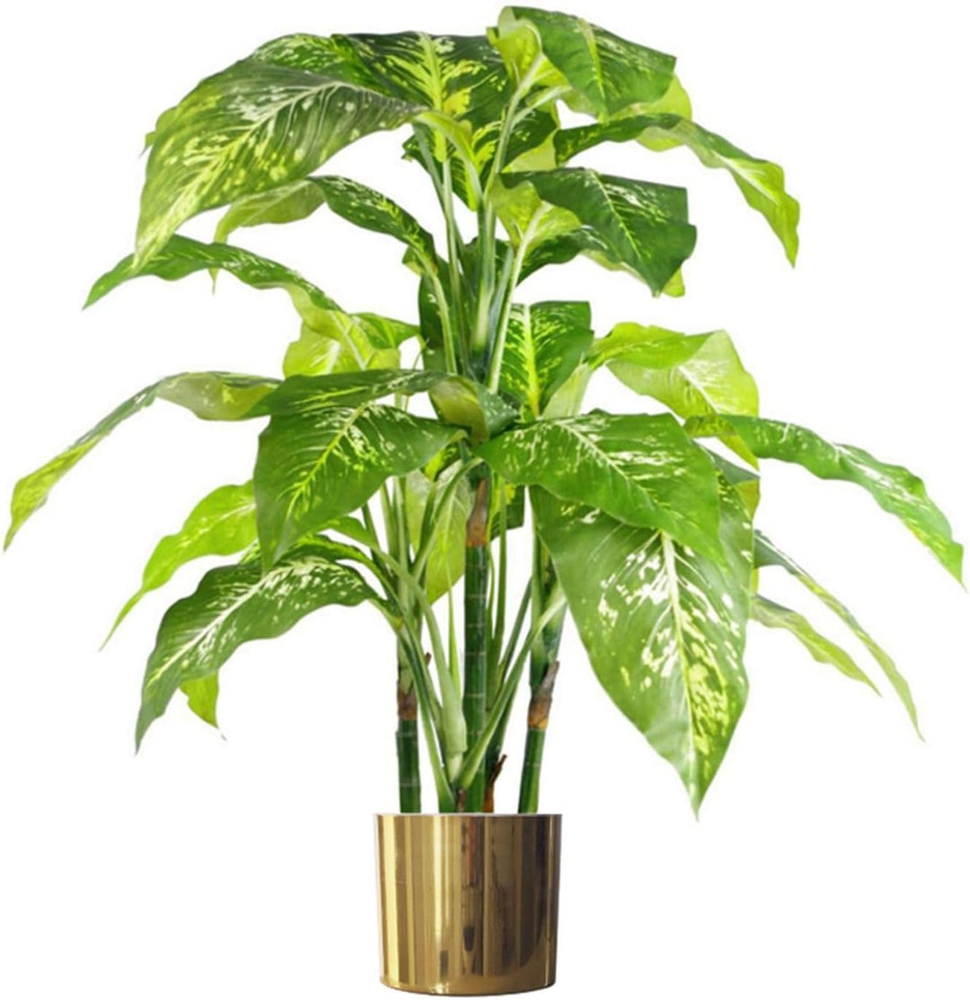 Leaf Blumentopf aus Metall und Messing, Blatt-Design, 20 x 18 cm, 20 x 18cm 20 x 18cm Messing, 20 x