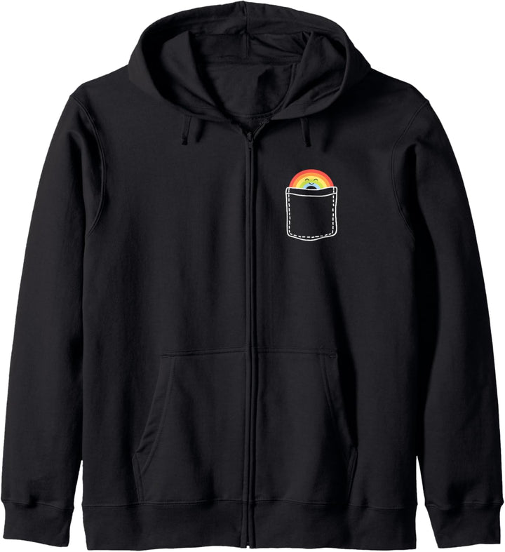 Tasche LGBT Brusttasche Regenbogen Farbe Lesbe Trans Bi Kapuzenjacke