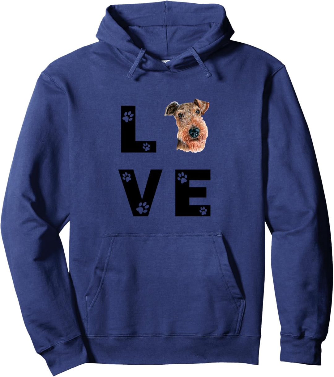 AIREDALE TERRIER Hund Love Hundebesitzer Pullover Hoodie