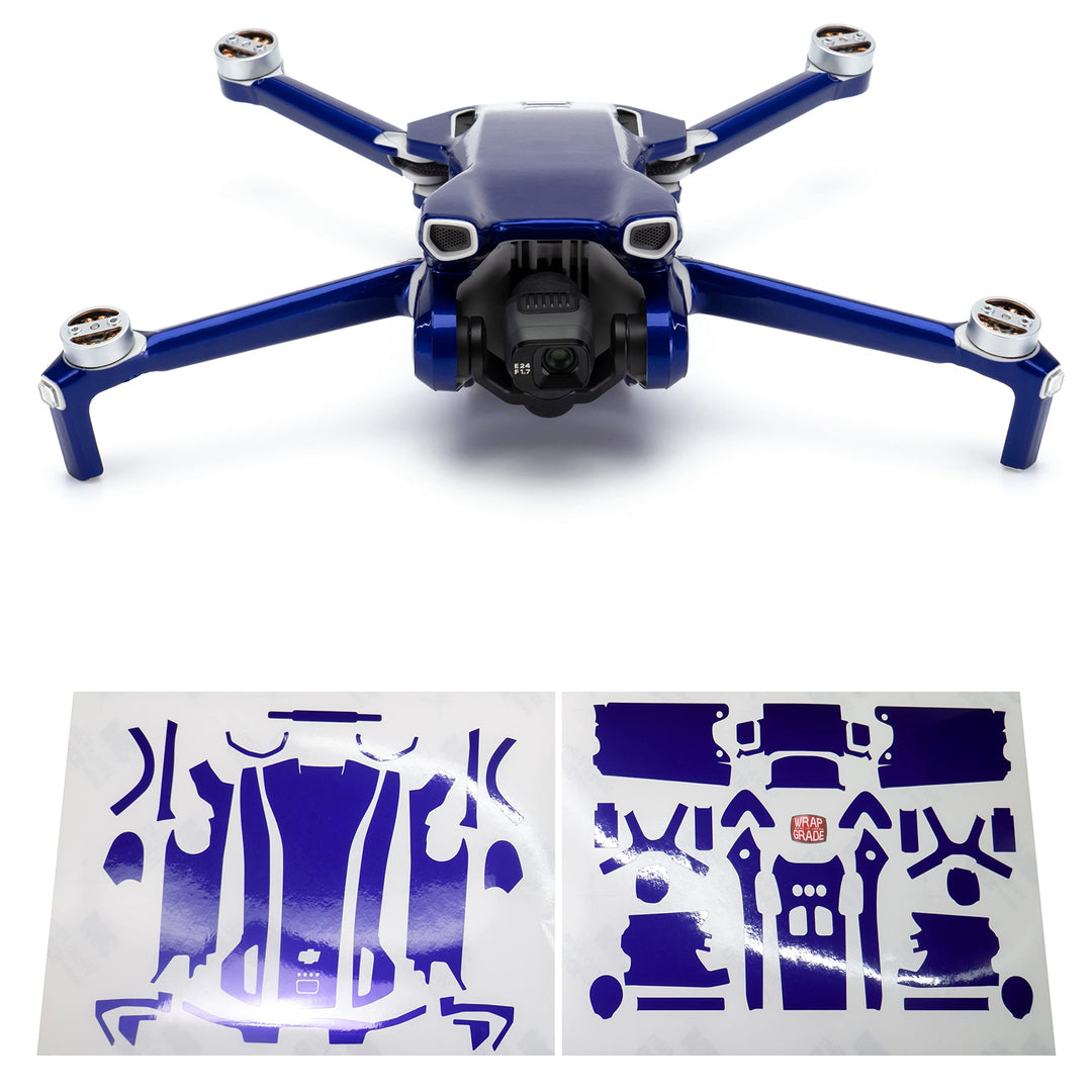 WRAPGRADE Skin Kompatibel mit DJI Mini 3 (Stratosphere Blue)