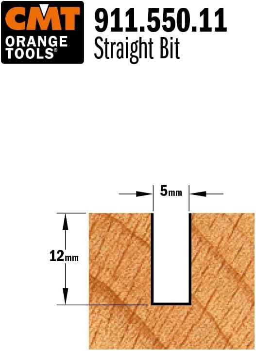 CMT ORANGE TOOLS 911.550.11 - NUTFRÄSERHM D=5X12 S=12