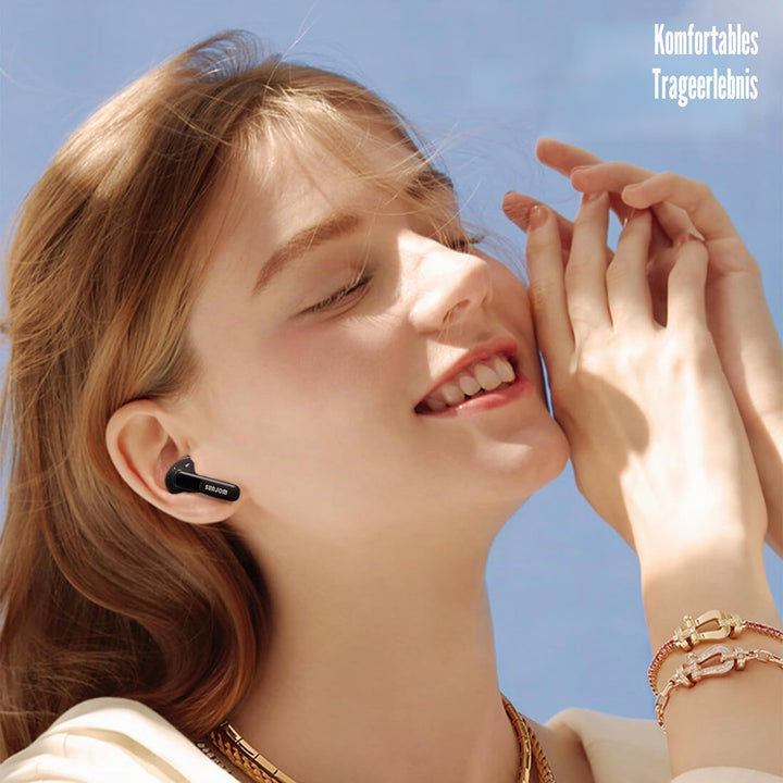 Bluetooth Kopfhörer in Ear, Kabellos Bluetooth Noise Cancelling Kopfhoerer mit 6 ENC Mic, Wireless E