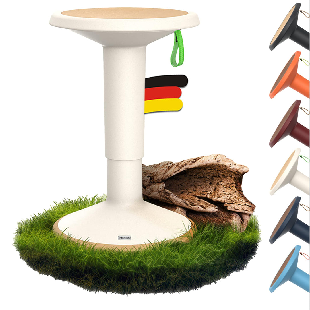 Interstuhl UPis1 - ergonomischer Sitzhocker mit Schwingeffekt - höhenverstellbar - Hocker mit rutsch