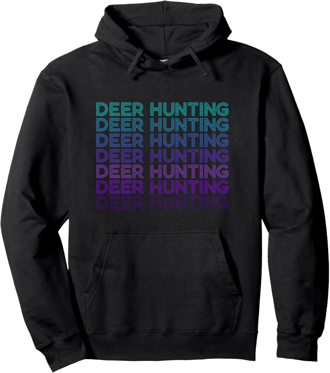 Hirsch Jagd Hunter Buck Retro Pullover Hoodie