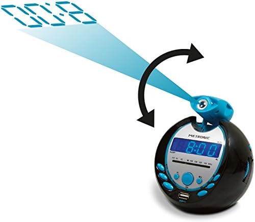 Metronic 477016 Radiowecker blau/schwarz, blau/schwarz