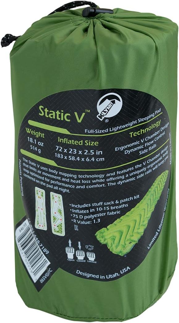 Klymit Schlafmatte Static V Grün, Gr&amp;