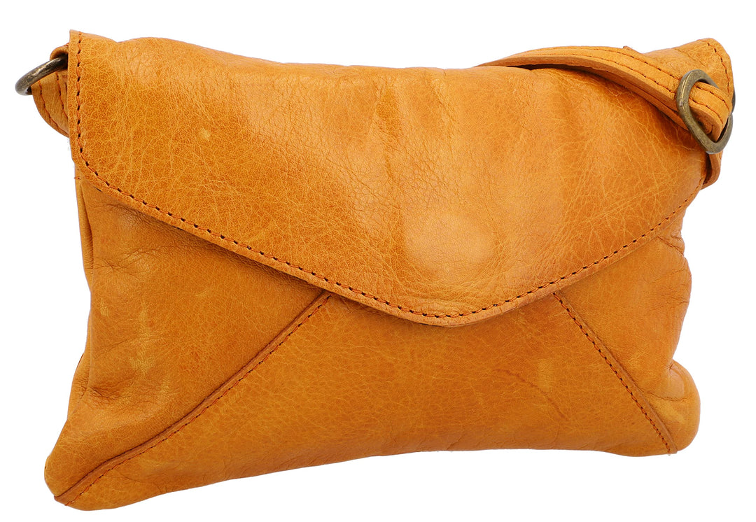 Gusti Umhängetasche Leder - Karisma Handtasche Ledertasche Vintage Braun, Braun