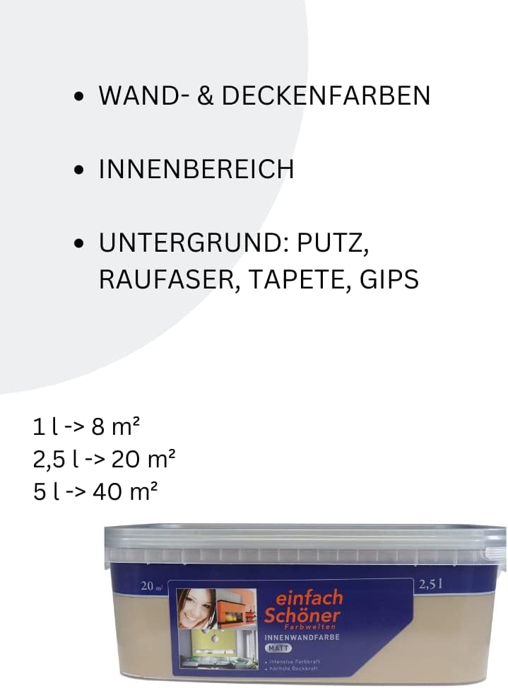 Wilckens Innenwandfarbe matt, 2,5 l, Mocca Braun 2.5 l (1er Pack) Mocca Braun, 2.5 l (1er Pack) Mocc