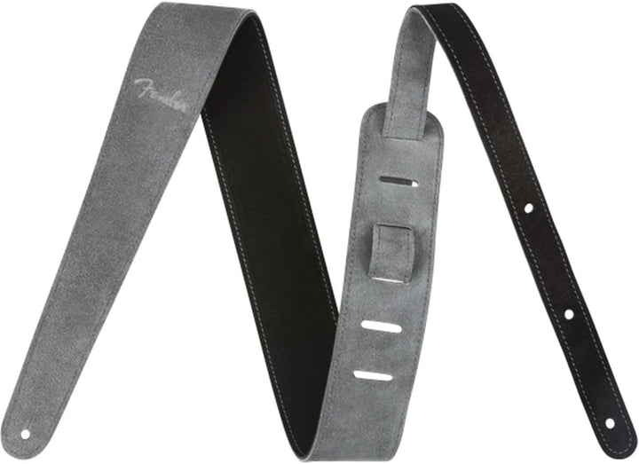 Fender© 2" Suede Strap, Black/Gray, Rev. Schwarzgrau, Schwarzgrau