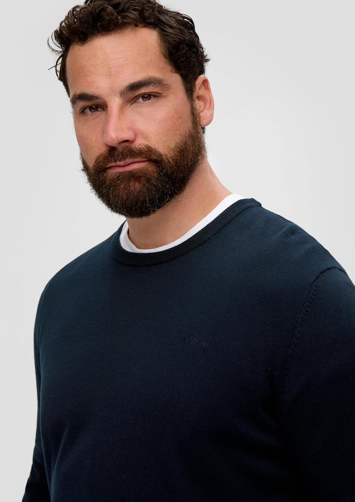 s.Oliver Pullover mit Crew Neck Herren XXL 5978_navy, XXL 5978_navy
