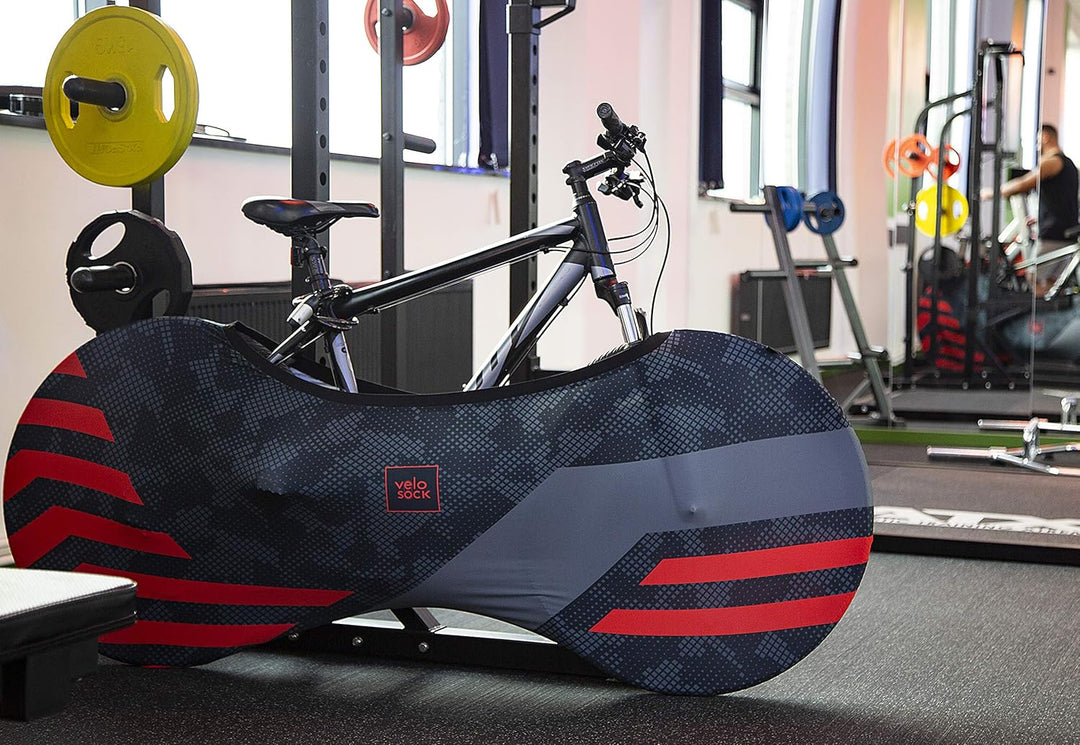 Velo Sock Unisex – Erwachsene Red Lines Bike Cover, One Size, Red Lines