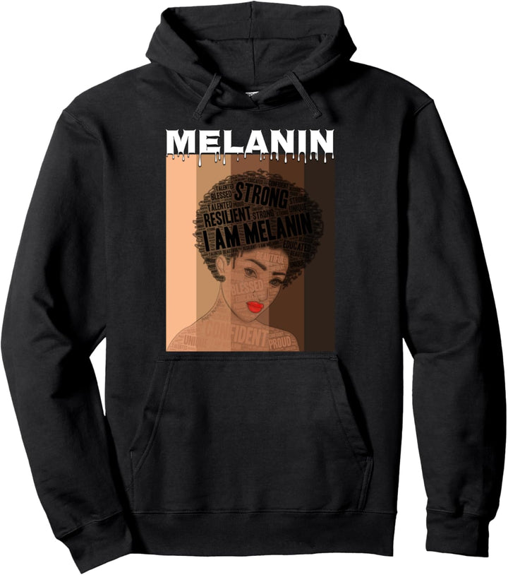 Oheneba: Melanin Afro Pullover Hoodie