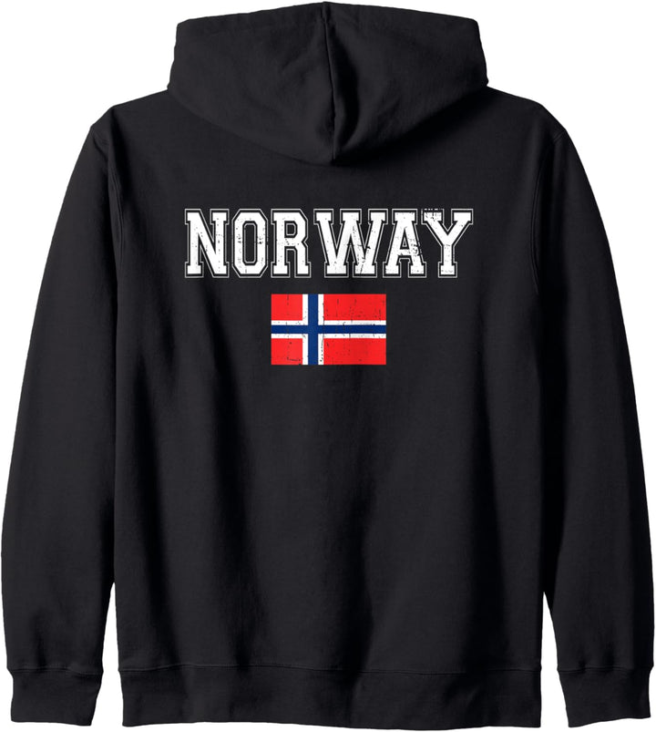 Flag Norway Kapuzenjacke