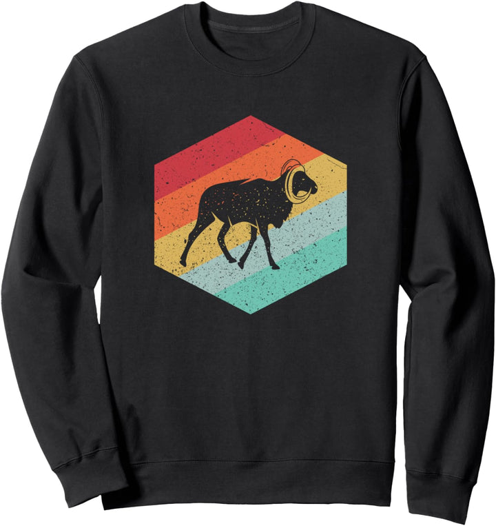 Retro Goat Vintage Mountain Goat Lover Gift Sweatshirt