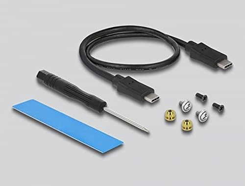 Delock Externes USB Type-C Combo Gehäuse für M.2 NVMe PCIe oder SATA SSD 42004