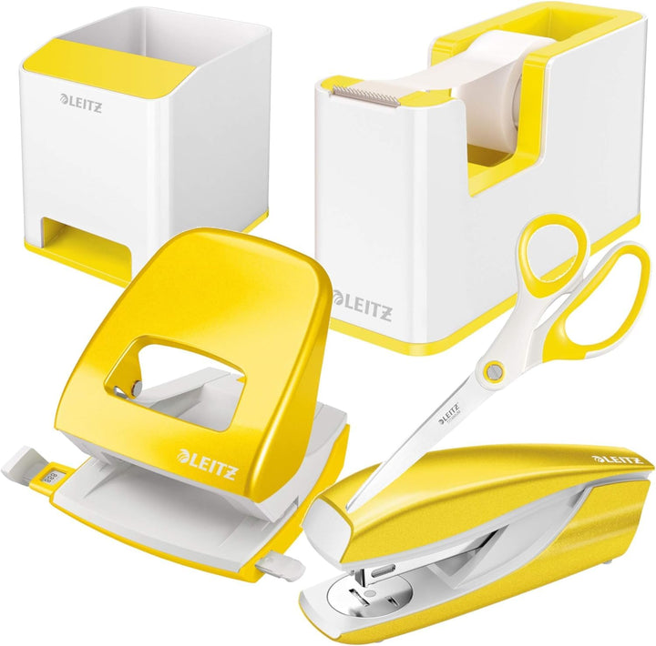 Leitz WOW Schreibtisch Accessoires (Gelb, Komplett - Set) Komplett - Set Gelb, Komplett - Set Gelb